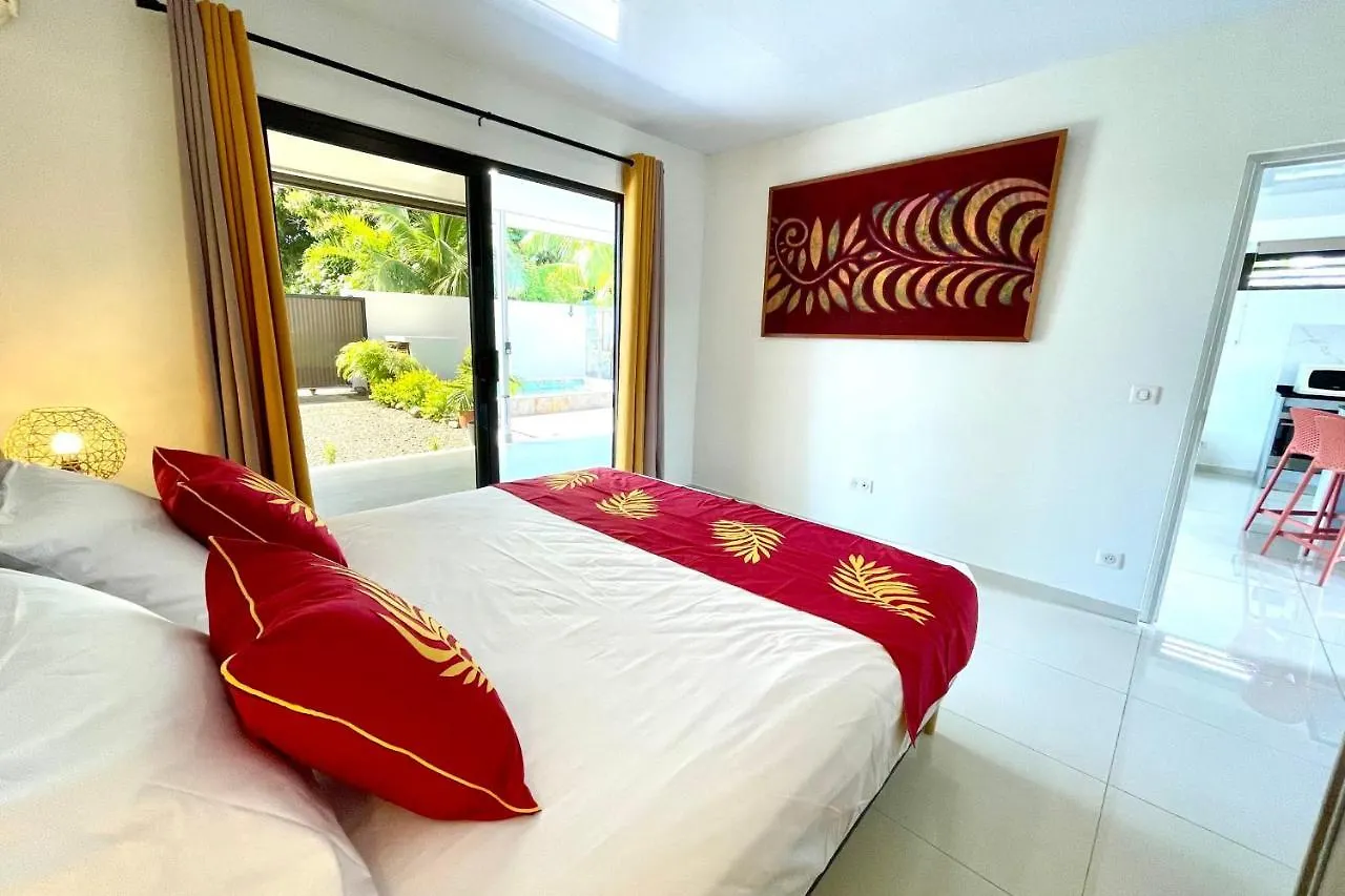 Muna House And Private Pool - Ac - Optic Fiber Wi-Fi - 3 Pers Punaauia