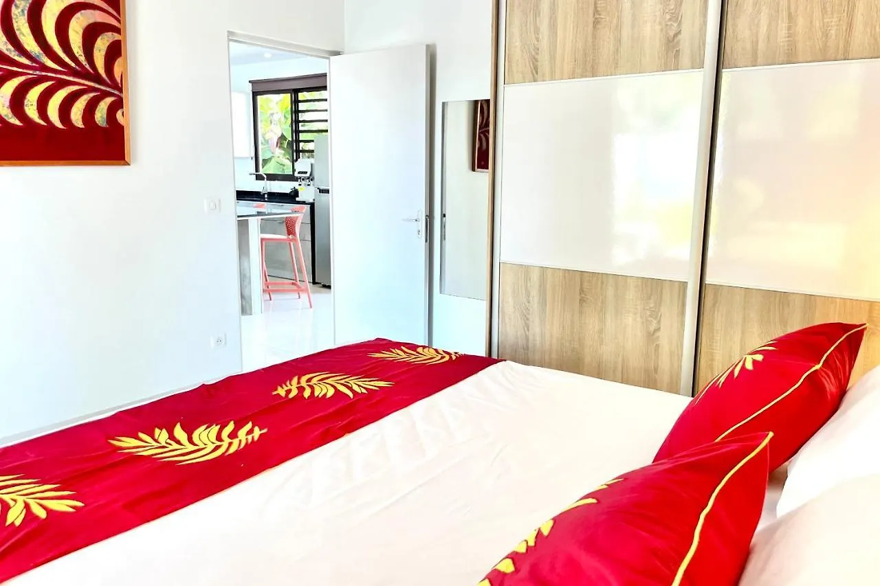 Muna House And Private Pool - Ac - Optic Fiber Wi-Fi - 3 Pers Punaauia